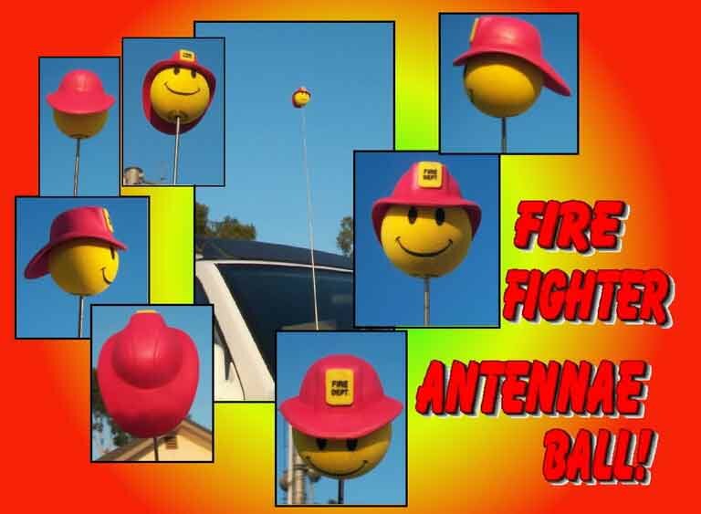 Firefighter antenna balls